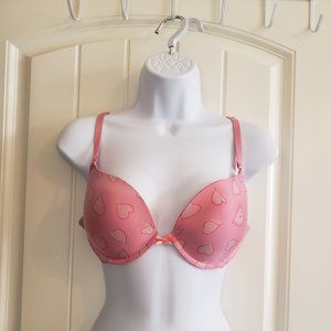 Victoria's Secret Pale Pink Hearts Bra